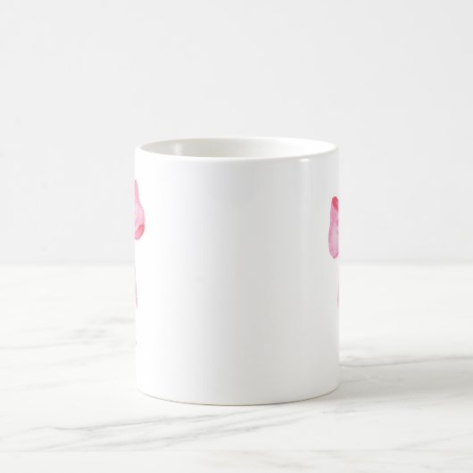 Pink Bow "Niedliche" ästhetische Tasse (Mittel)