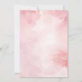 Pink Bow Pancakes Baby Dusche Brunch Einladung (Rückseite)