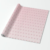 Pink Bow Pattern Gift Wrapping Paper Geschenkpapier (Ungerollt)