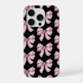 Pink Bow Pattern Phone Case iPhone Hülle (Rückseite)