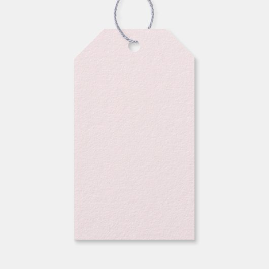 Pink Bow Pearls Girl Baptisse Geschenkanhänger (Rückseite)