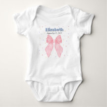 Pink Bow Personalisiert Individuelle Name Girl