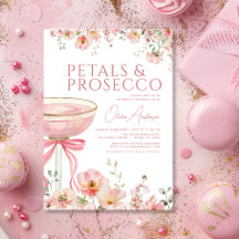 Pink Bow Petals & Prosecco Blush Brautparty