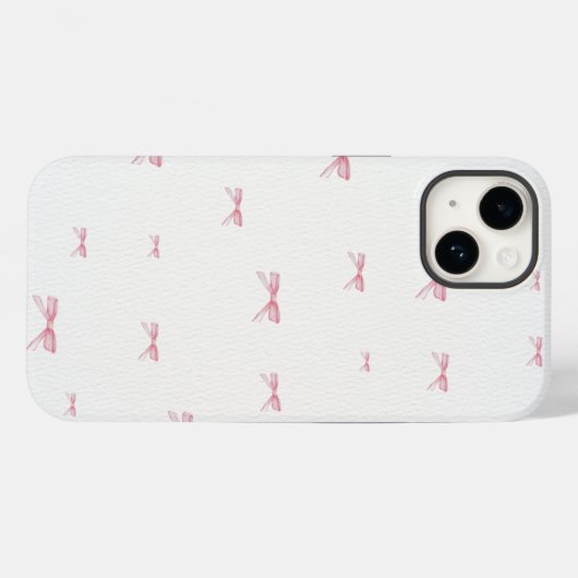 Pink Bow Phone Case (Rückseite (Horizontal))