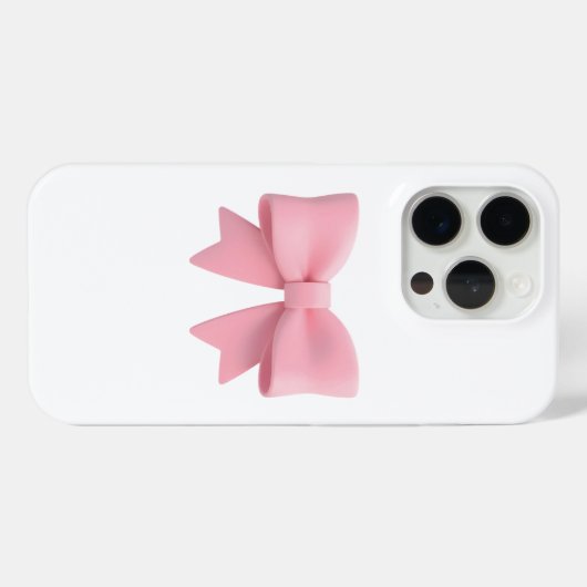 Pink Bow Phone Case 🎀 (Rückseite (Horizontal))