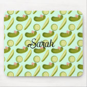 Pink Bow Pickles Mousepad (Vorne)