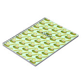 Pink Bow Pickles Notizblock (Linke Seite)