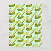 Pink Bow Pickles Postkarte (Vorderseite)