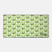 Pink Bow Pickles Schreibtischunterlage (Vorderseite)