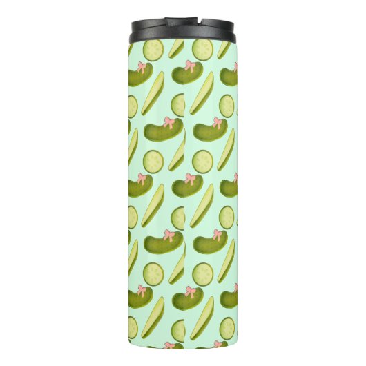 Pink Bow Pickles Thermosbecher (Rückseite)