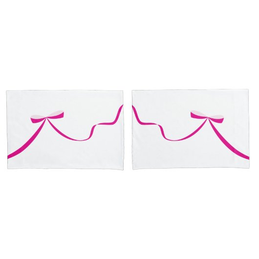 Pink Bow PIllows Kissenbezug (Vorderseite-Set)
