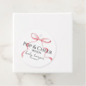 Pink Bow Pop And Cheer  Geschenkanhänger (Beispiel)