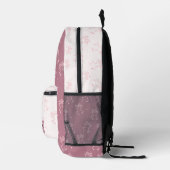 Pink Bow Preppy Coquette Custom Script Name Bedruckter Rucksack (Rechts)