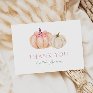 Pink Bow Pumpkin Baby Girl Danke