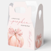 Pink Bow Pumpkin Baby Showbox Geschenkschachtel (Offen)