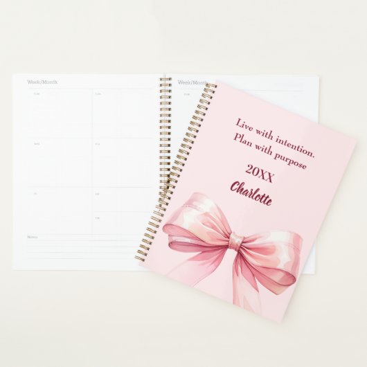 Pink bow quote 2026 planer (Anzeige)