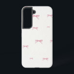 Pink Bow Samsung Handy Case Samsung Galaxy Hülle<br><div class="desc">Minimalistischer rosa Bogen Samsung Case.</div>