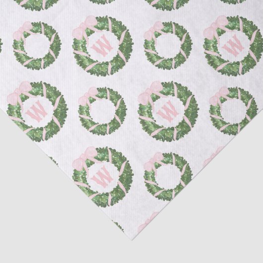 Pink Bow Sash Weihnachtsfeier Seidenpapier (Ausschnitt)