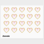 Pink Bow Save the Date Stickers (Blatt)