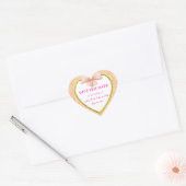 Pink Bow Save the Date Stickers (Umschlag)