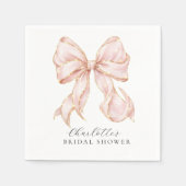 Pink Bow Serviette (Vorderseite)
