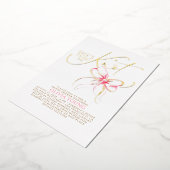 Pink Bow She's Tying The Knot Bridal Shower Folieneinladung (Gedreht)