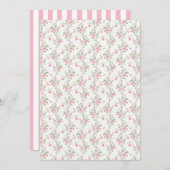 Pink Bow Sie bindet das Brautparty des Knotens Einladung (Vorne/Hinten)