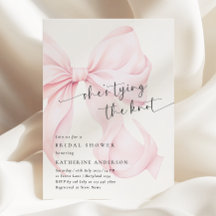 Pink Bow Sie bindet das Brautparty des Knotens