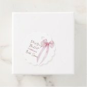Pink Bow Sie bindet das Brautparty des Knotens Geschenkanhänger (Beispiel)