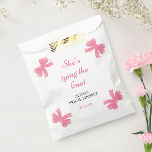 Pink Bow Sie bindet das Brautparty des Knotens Geschenktütchen (Versiegelt)