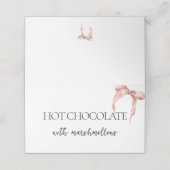 Pink Bow Sie bindet das Brautparty des Knotens Platzkarte