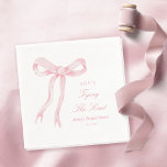 Pink Bow Sie bindet das Brautparty des Knotens Serviette<br><div class="desc">Pink Bow Sie bindet das Brautparty Napkins vom Knochen</div>