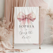 Pink Bow Sie bindet das Brautparty des Knotens Wandteppich