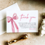 Pink Bow Sie bindet den Knoten Dankeschön-Karte Einladung<br><div class="desc">Mit unserem eleganten rosa Bow "She's Bying the Knot" Dankeschön zum Ausdruck bringen. Mit seinem raffinierten rosa Bug-Design bietet diese Karte die ideale Gelegenheit, Ihren Gästen für ihre Liebe und Unterstützung während Ihres Brautparty zu danken. Mit seiner eleganten Anziehungskraft und dem anpassbaren Raum, ermöglicht Ihnen diese Karte, Ihre Wertschätzung in...</div>