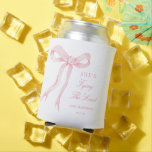Pink Bow Sie bindet die Brautparty-Favoriten des K Dosenkühler<br><div class="desc">Pink Bow Sie bindet die Brautparty-Favoriten des Knotens</div>
