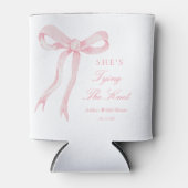Pink Bow Sie bindet die Brautparty-Favoriten des K Dosenkühler (Vorderseite)