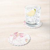 Pink Bow Spring Wildblumen Baby in Bloom Untersetzer (Vor Ort)