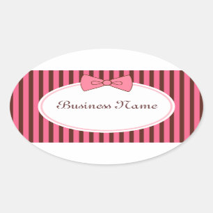 Pink Bow Stickers