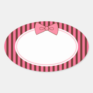 Pink Bow Stickers