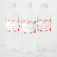 Pink Bow Strawberry Berry Sweet Baby Dusche