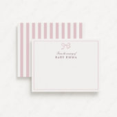 Pink Bow & Stripes aus dem Kinderzimmer von, viele Einladung