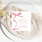 Pink Bow Sweet Little Girl Baby Dusche Serviette