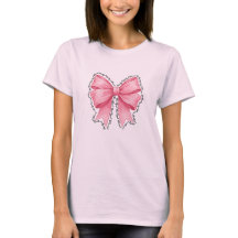 Pink Bow T-Shirt • Elegant Thanksgiving