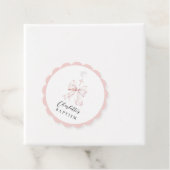 Pink Bow Taufe Liebesmarken Geschenkanhänger (Beispiel)