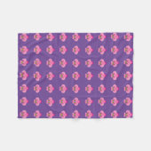 Pink Bow-Tied Lilie Muster Fleecedecke (Vorderseite (Horizontal))