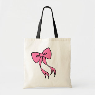Pink Bow Tote Bag Tragetasche