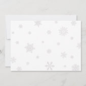 Pink Bow Traditional Tree Christmas Party Einladung (Rückseite)