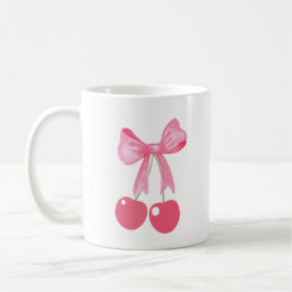 Pink Bow und Cherries, Coquetsche Kaffeetasse