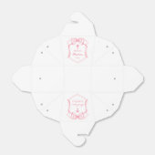 Pink Bow Wappen Taufe raus Geschenkschachtel (Ungefaltet)