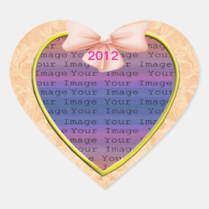 Pink Bow Wedding Stickers